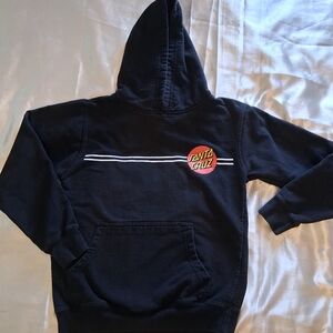 Santa Cruz Skateboards Black Hoodie for Kids